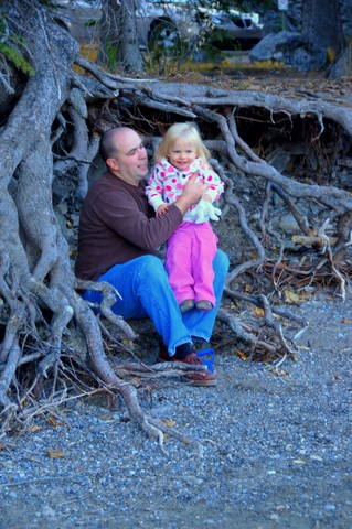 Ally and Morgan by Bow Falls